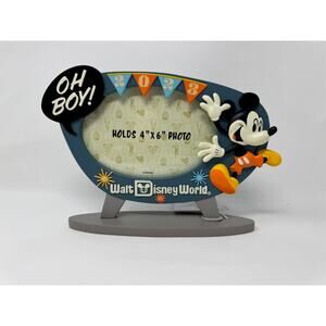 Disney World Mickey Mouse OH BOY! Photo Picture Frame Holds 4 x 6 picture